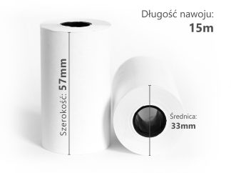Rolki 57mm x 15m