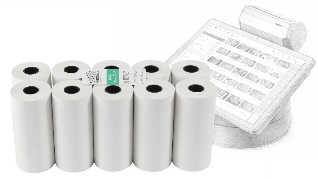 Rolki 80x20 - Papier do Sunmi V3 Mix. Mobilny terminal All in One.